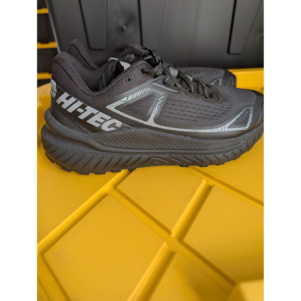Hi-Tec Mens Trail Running Shoes Black Alloy Hiking Sneakers 1852822 Size 8